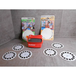 Vintage 1998 View-Master 3D w/Reels 3052 Disney Pinocchio & 2001 Goldilocks